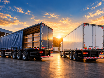 Carreta sider ou baú? Diferenças e quando usar cada uma